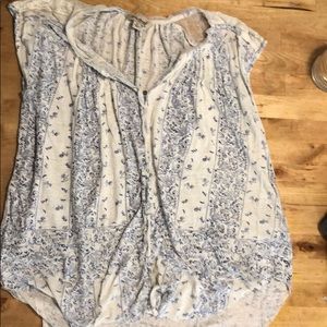Lucky brand small s flowy top floral